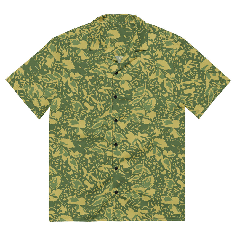 Leaf M90 Romanian Spring CAMO Unisex Short-Sleeve Button Shirt - 2XS - Button-Up