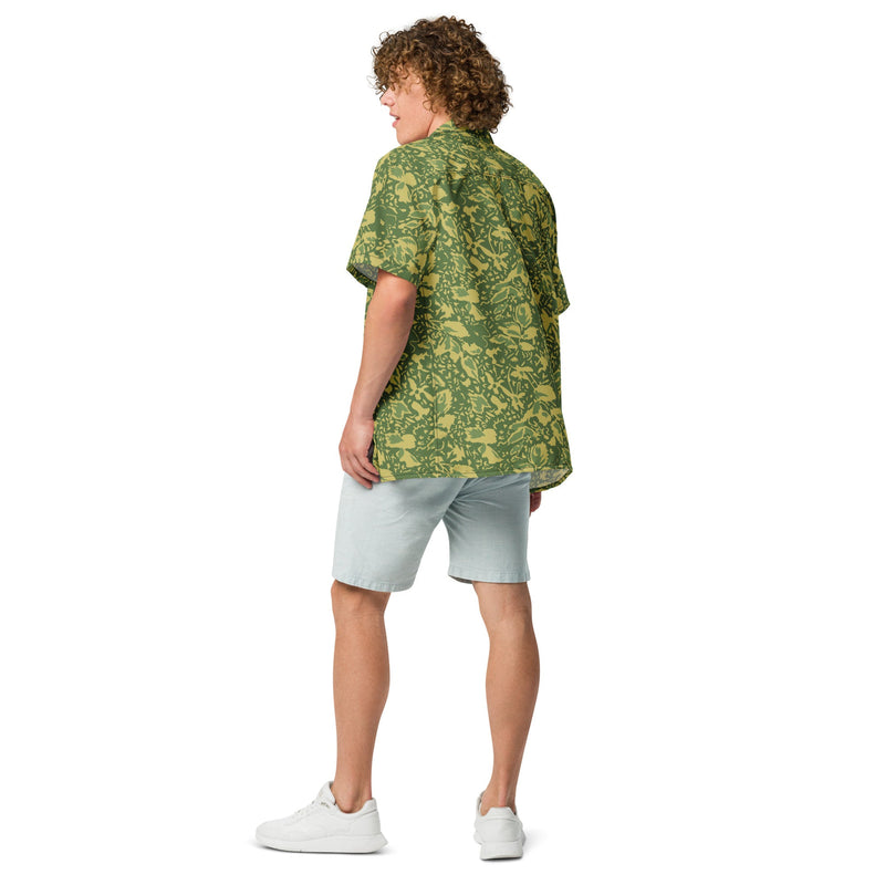 Leaf M90 Romanian Spring CAMO Unisex Short-Sleeve Button Shirt - Button-Up