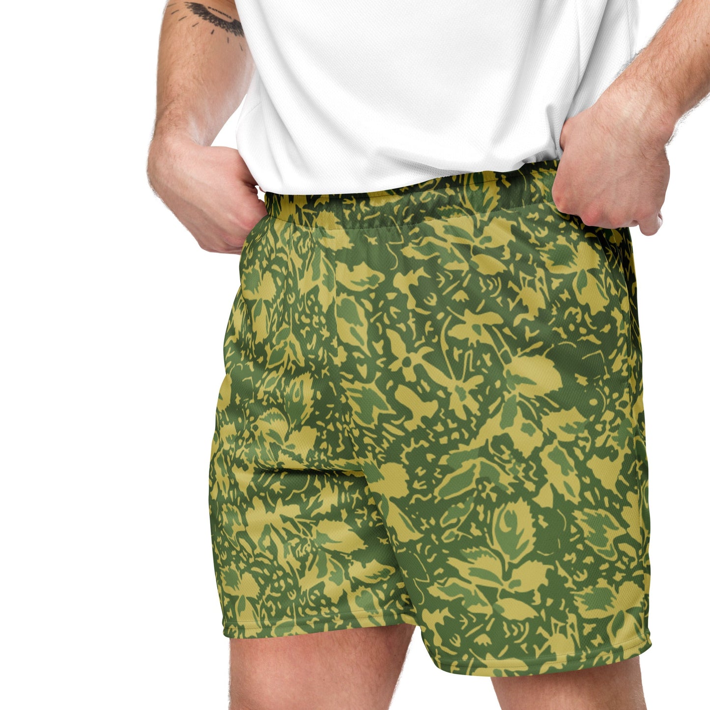 Romanian Soviet 1990 Leaf Spring CAMO Unisex mesh shorts - Mesh Shorts