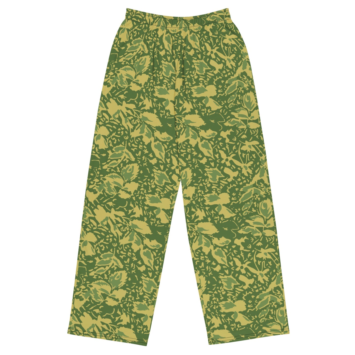 Romanian Soviet 1990 Leaf Spring CAMO unisex wide-leg pants - 2XS - Wide-leg Pants