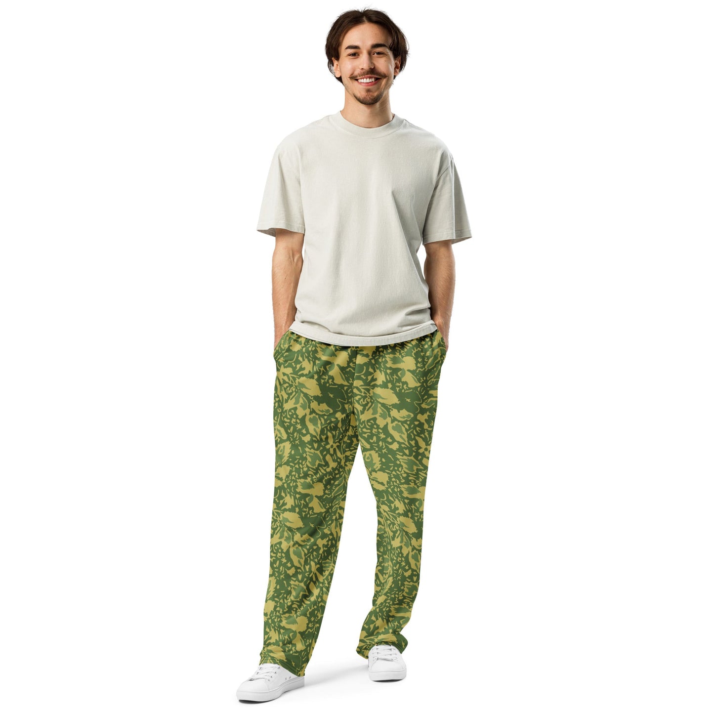 Romanian Soviet 1990 Leaf Spring CAMO Unisex Wide-Leg Joggers