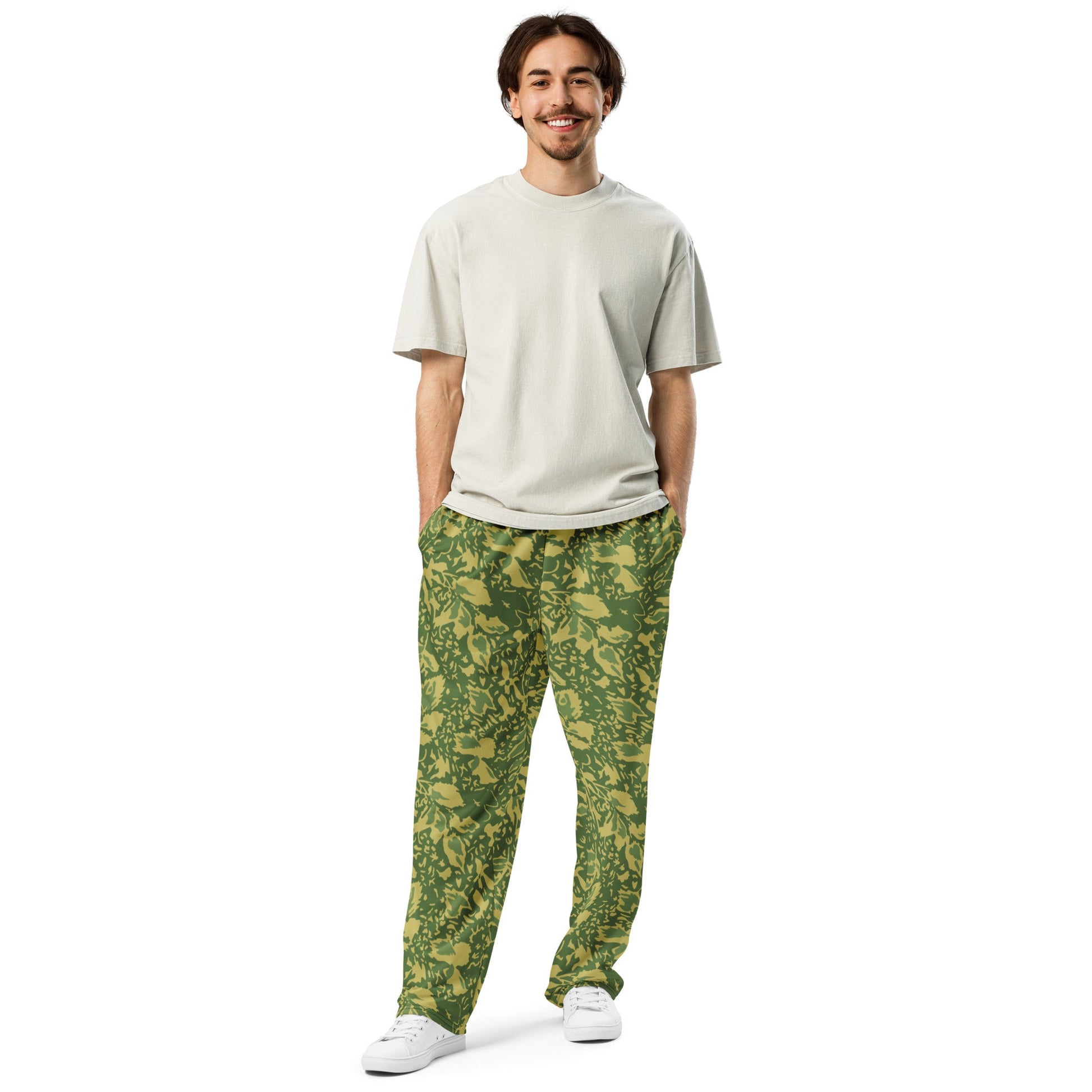 Romanian Soviet 1990 Leaf Spring CAMO Unisex Wide-Leg Joggers