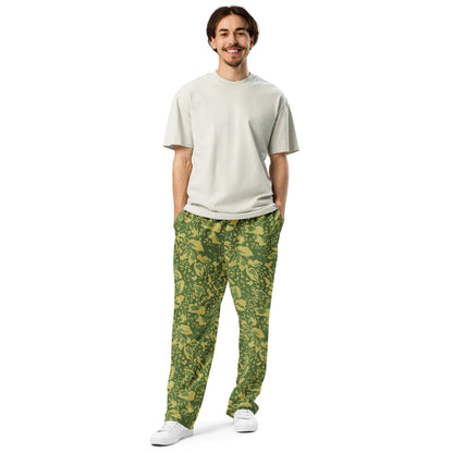 Romanian Soviet 1990 Leaf Spring CAMO Unisex Wide-Leg Joggers