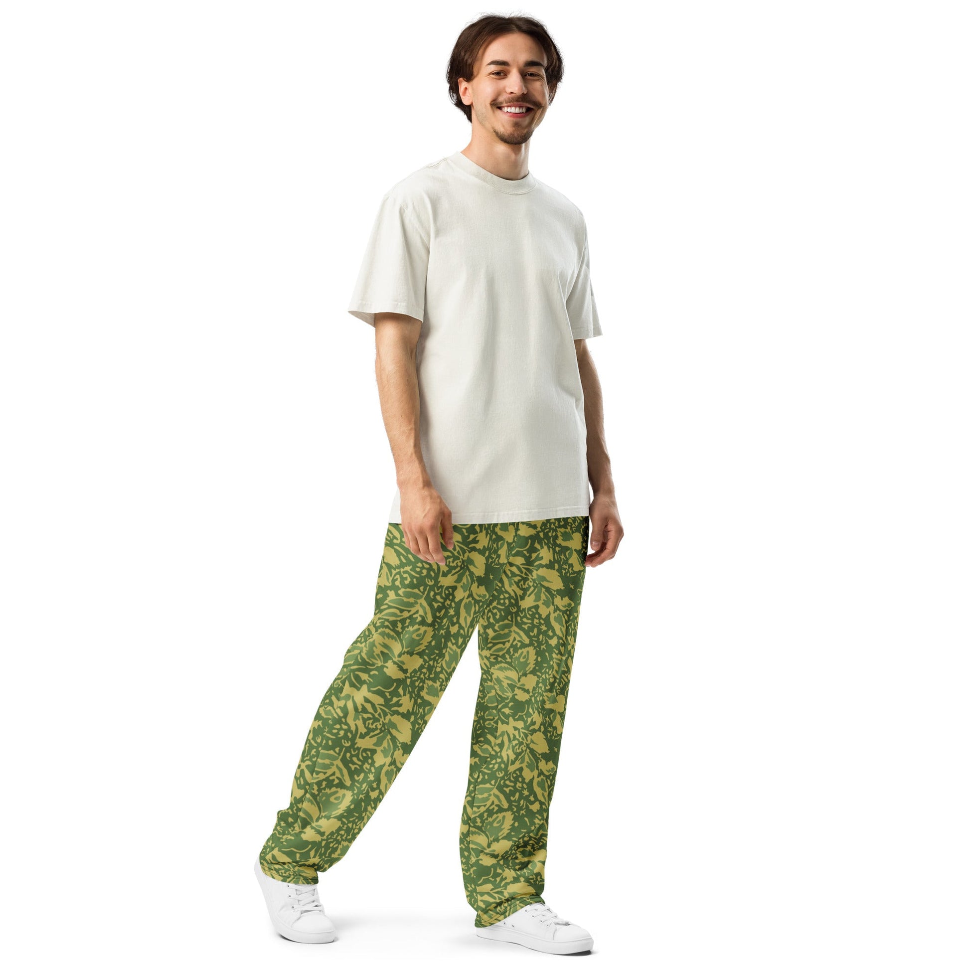 Romanian Soviet 1990 Leaf Spring CAMO Unisex Wide-Leg Joggers