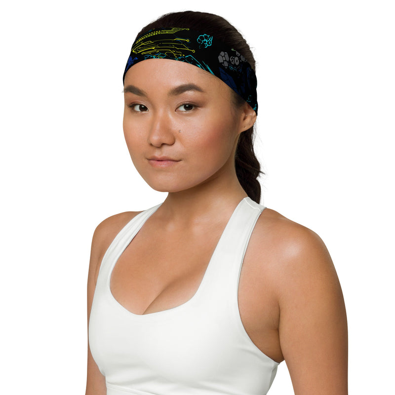 Ronin Neon Wraith Cyber CAMO Headband - Head
