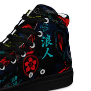 Ronin Neon Wraith Cyber CAMO Mens High-Top Canvas Shoes
