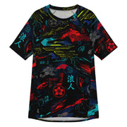 Ronin Neon Wraith Cyber CAMO Mens Short-Sleeve Rash Guard - 2XS - SS