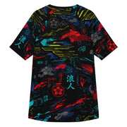 Ronin Neon Wraith Cyber CAMO Mens Short-Sleeve Rash Guard - SS