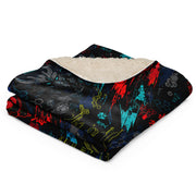 Ronin Neon Wraith Cyber CAMO Sherpa Blanket