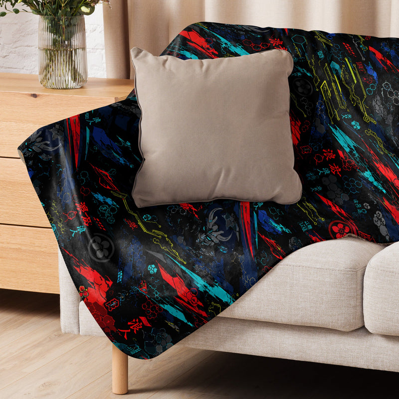 Ronin Neon Wraith Cyber CAMO Sherpa Blanket