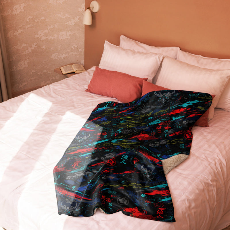 Ronin Neon Wraith Cyber CAMO Sherpa Blanket
