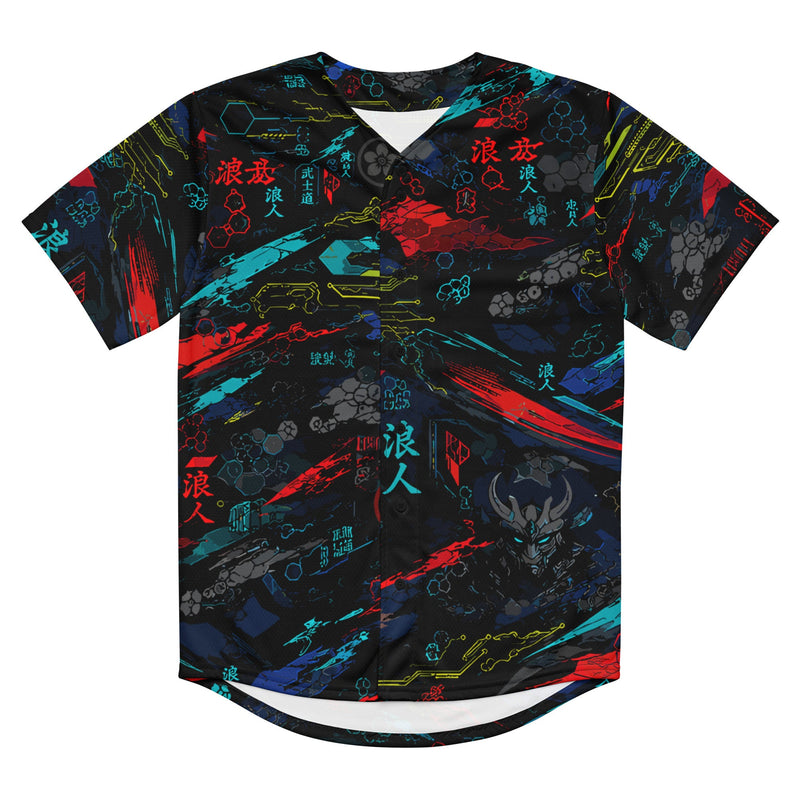 Ronin Neon Wraith Cyber CAMO Unisex Baseball Jersey