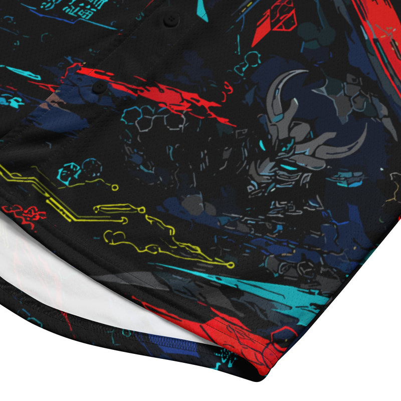 Ronin Neon Wraith Cyber CAMO Unisex Baseball Jersey