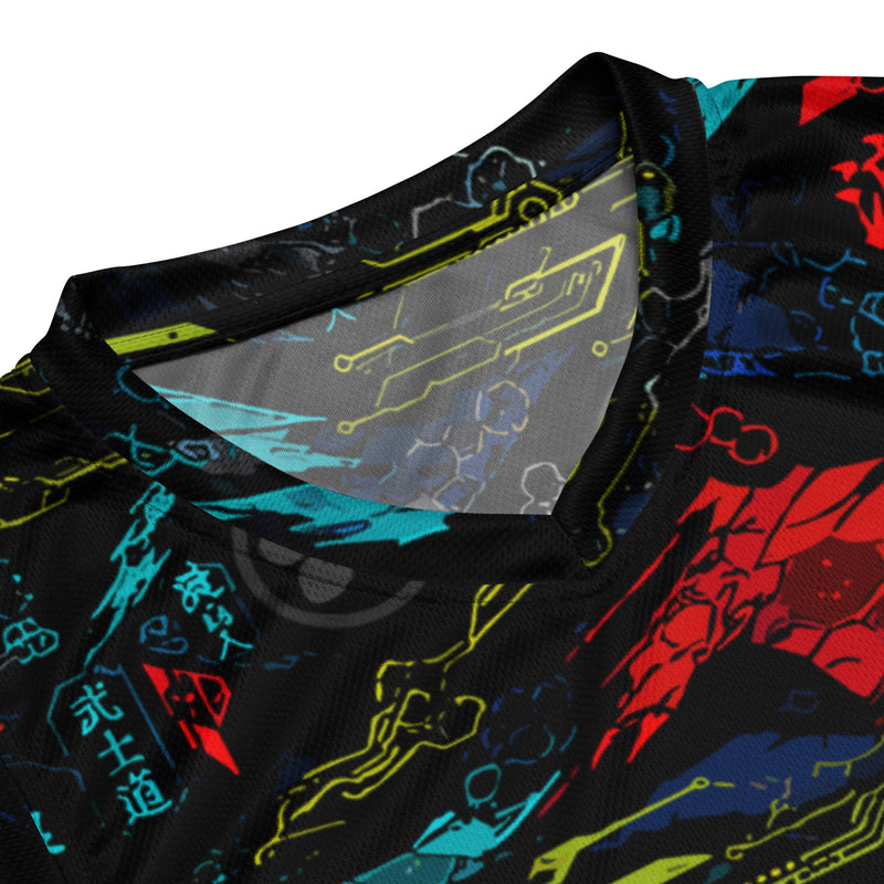 Ronin Neon Wraith Cyber CAMO Unisex Basketball Jersey