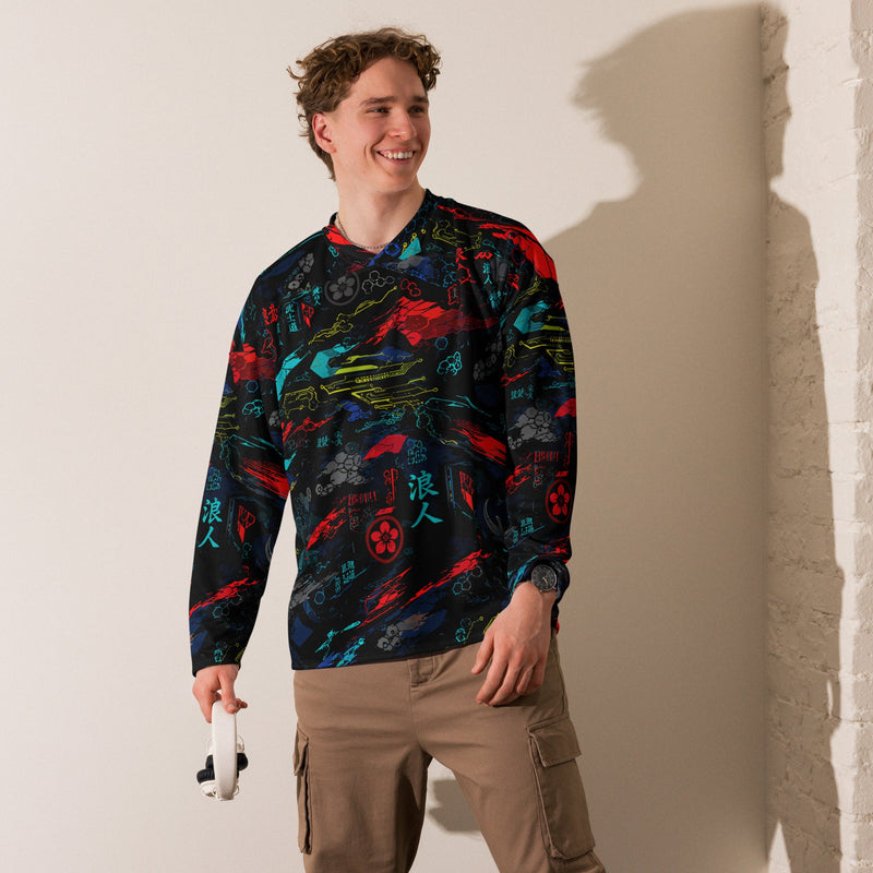 Ronin Neon Wraith Cyber CAMO Unisex Hockey Fan Jersey