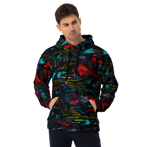 Ronin Neon Wraith Cyber CAMO Unisex Hoodie - 2XS