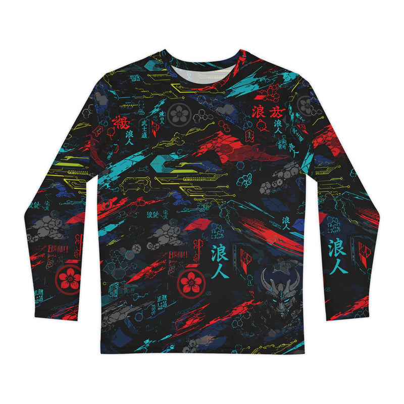 Ronin Neon Wraith Cyber CAMO Unisex Long-Sleeve Shirt - XS