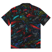 Ronin Neon Wraith Cyber CAMO Unisex Short-Sleeve Button Shirt - 2XS - Button-Up