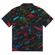 Ronin Neon Wraith Cyber CAMO Unisex Short-Sleeve Button Shirt - Button-Up