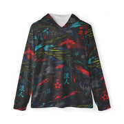 Ronin Neon Wraith Cyber CAMO Unisex Sports Warmup Hoodie - XS