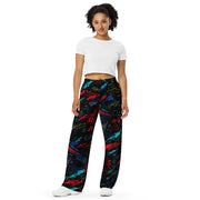 Ronin Neon Wraith Cyber CAMO Unisex Wide-Leg Leisure Pants - Pant
