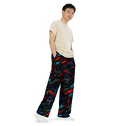 Ronin Neon Wraith Cyber CAMO Unisex Wide-Leg Leisure Pants - Pant