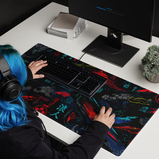 Ronin Neon Wraith Cyber CAMO Universal Large Desk Pad