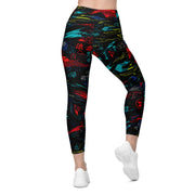 Ronin Neon Wraith Cyber CAMO Womens Leggings with Pockets - Women