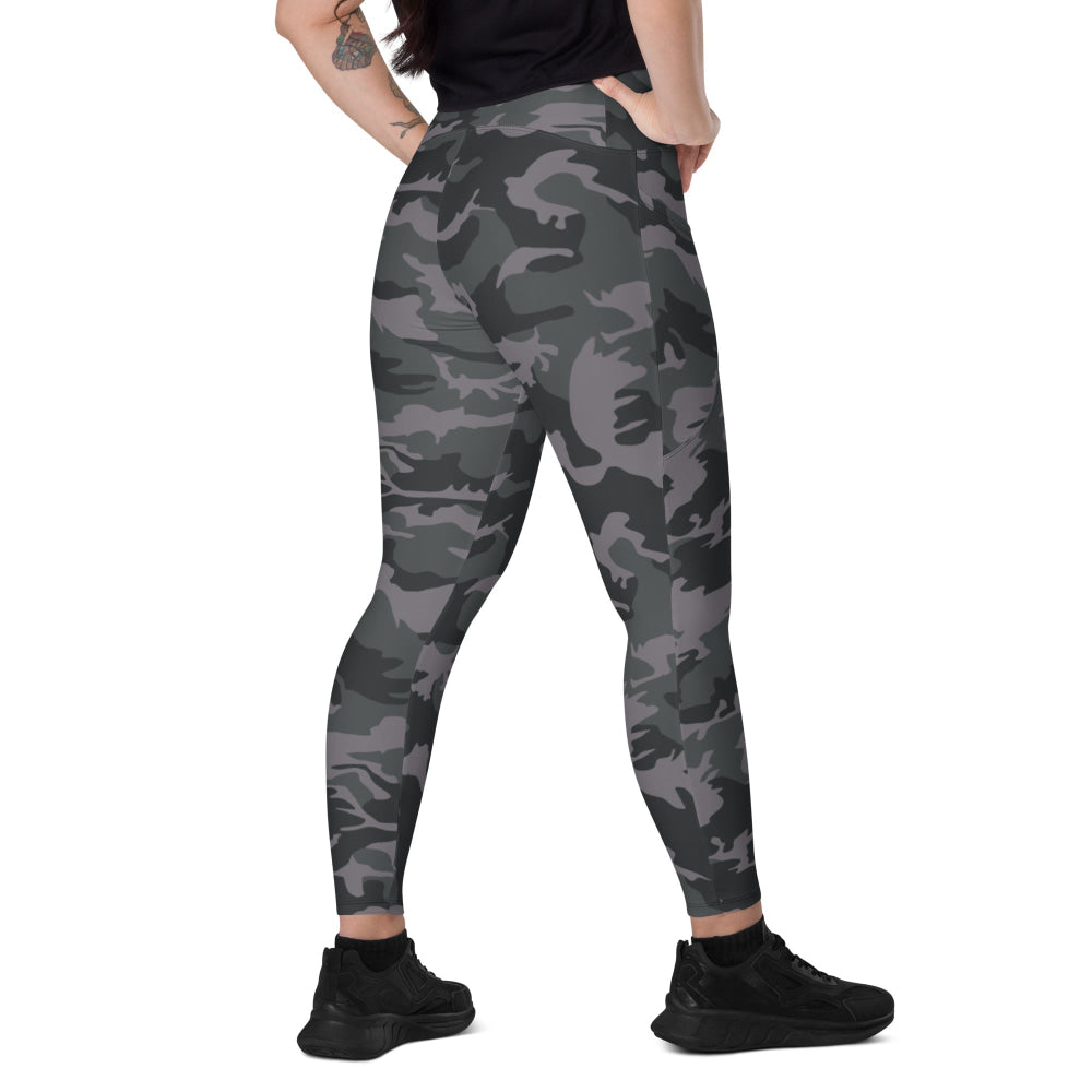 Rothco Style ERDL Black Urban CAMO Leggings with pockets - 2XS - Womens With Pockets