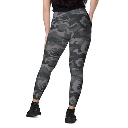 Rothco Style ERDL Black Urban CAMO Leggings with pockets - Womens With Pockets