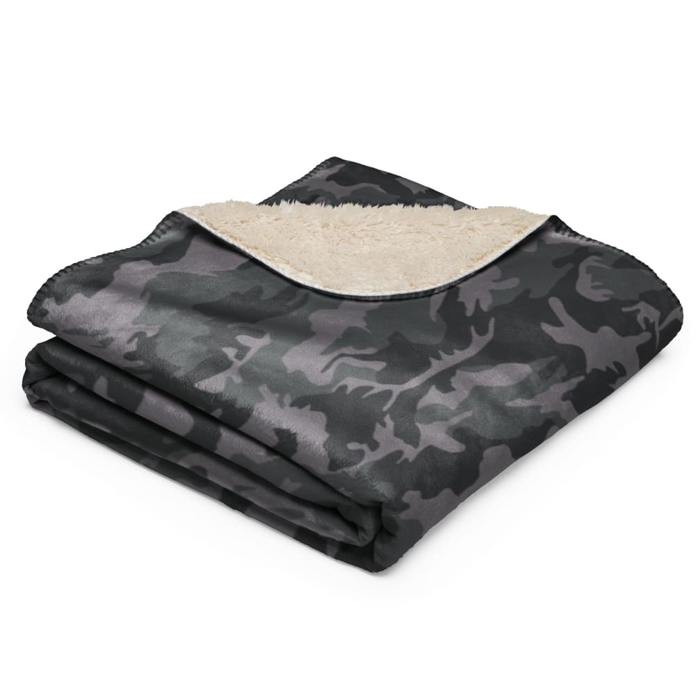 Rothco Style ERDL Black Urban CAMO Sherpa blanket - Sherpa Blanket