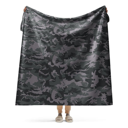 Rothco Style ERDL Black Urban CAMO Sherpa blanket - 60″×80″ - Sherpa Blanket