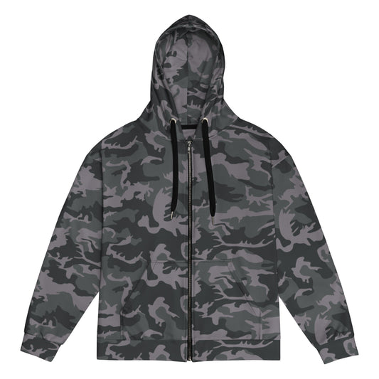 Rothco Style ERDL Black Urban CAMO Unisex zip hoodie - Zip Hoodie