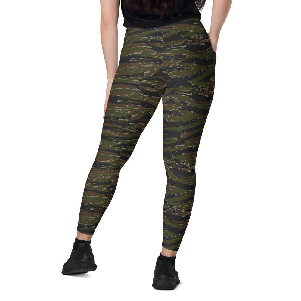 Rothco Style Vietnam Tiger Stripe CAMO Leggings with pockets - Womens With Pockets