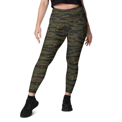 Rothco Style Vietnam Tiger Stripe CAMO Leggings with pockets - Womens With Pockets