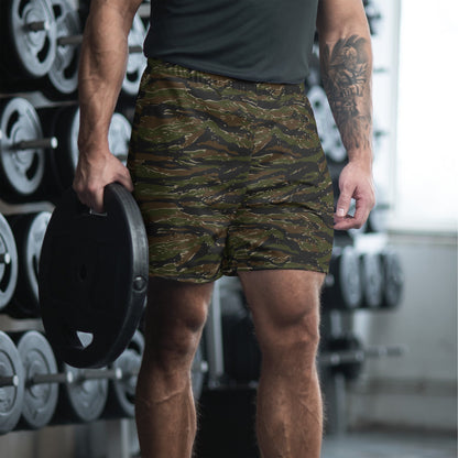 Rothco Style Vietnam Tiger Stripe CAMO Unisex Athletic Long Shorts - 2XS