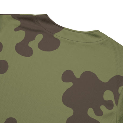 Russian Amoeba Green and Brown CAMO baseball jersey - Baseball Jerseys