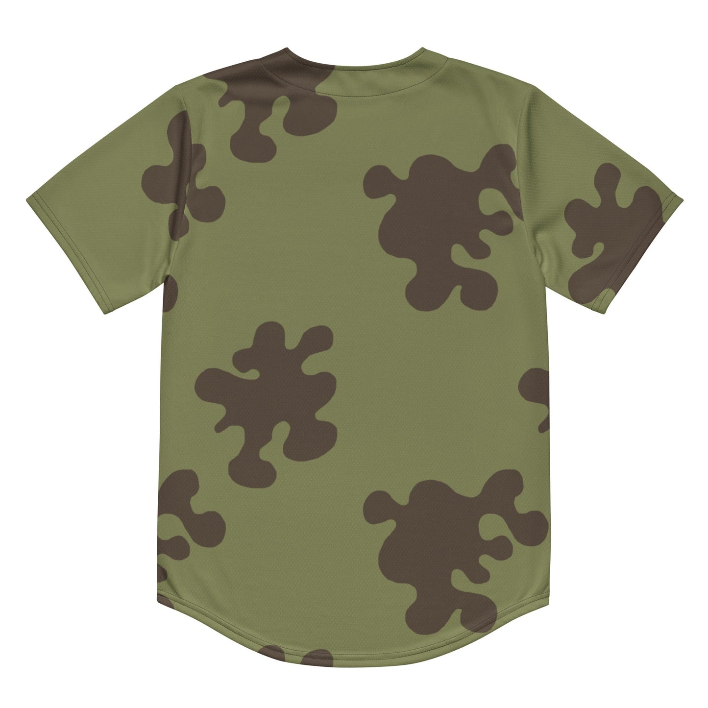 Russian Amoeba Green and Brown CAMO baseball jersey - Baseball Jerseys