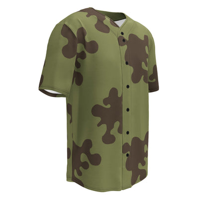 Russian Amoeba Green and Brown CAMO baseball jersey - Baseball Jerseys