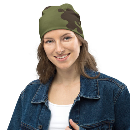 Russian Amoeba Green and Brown CAMO Beanie - Beanies