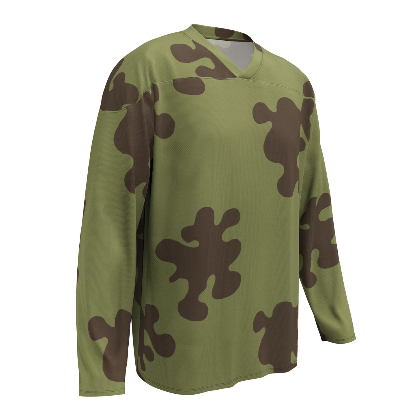 Russian Amoeba Green and Brown CAMO hockey fan jersey - Hockey Jerseys