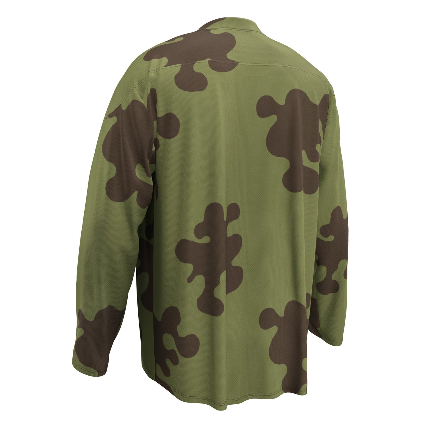 Russian Amoeba Green and Brown CAMO hockey fan jersey - Hockey Jerseys