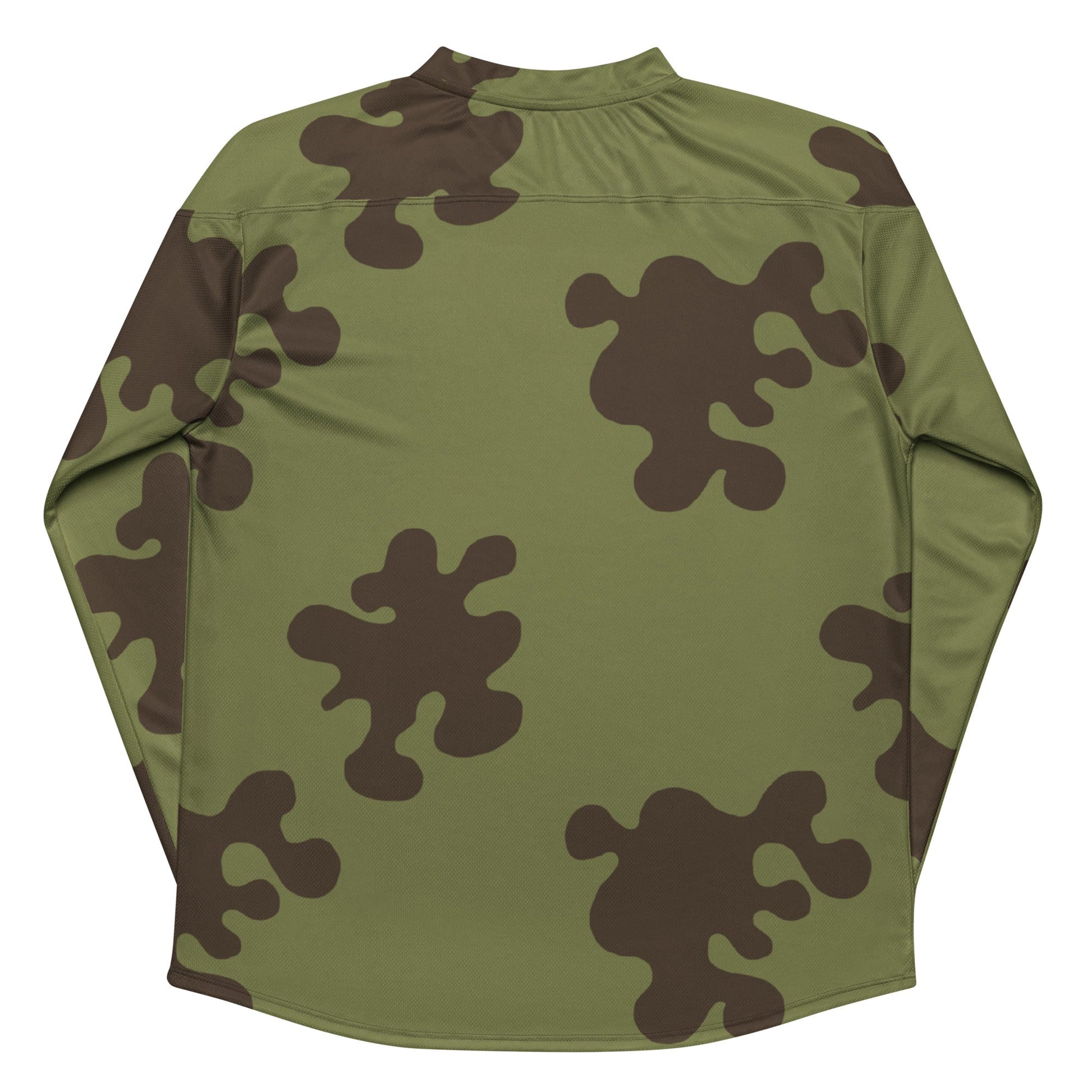 Russian Amoeba Green and Brown CAMO hockey fan jersey - Hockey Jerseys