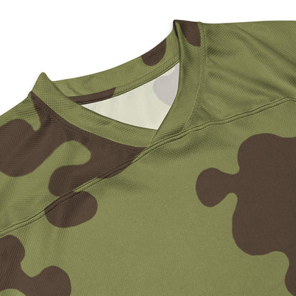 Russian Amoeba Green and Brown CAMO hockey fan jersey - Hockey Jerseys