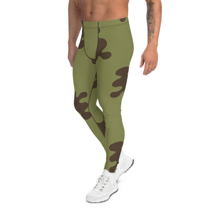 Russian Amoeba Green and Brown CAMO Mens Leggings
