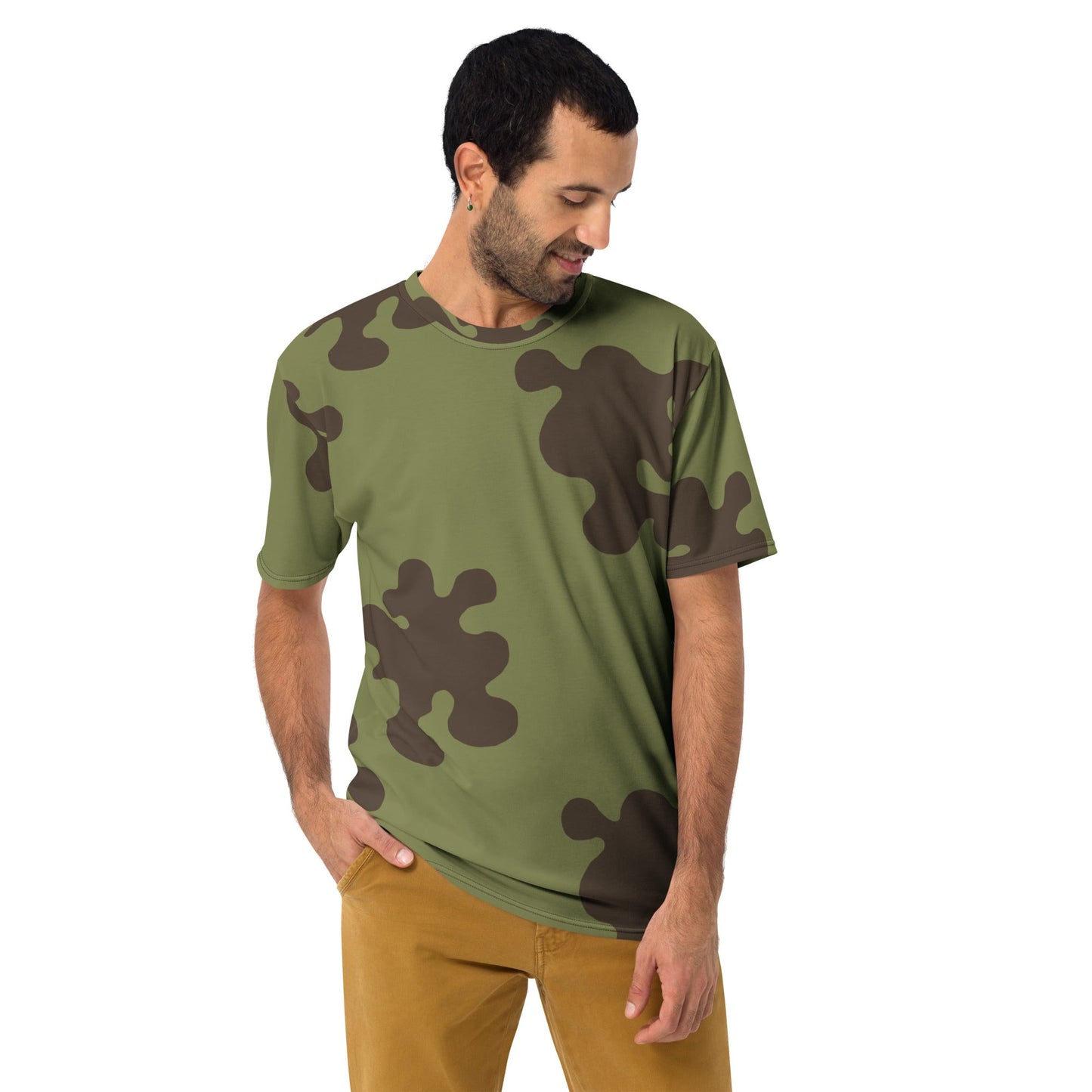 Russian Amoeba Green and Brown CAMO Mens t-shirt - T-Shirts