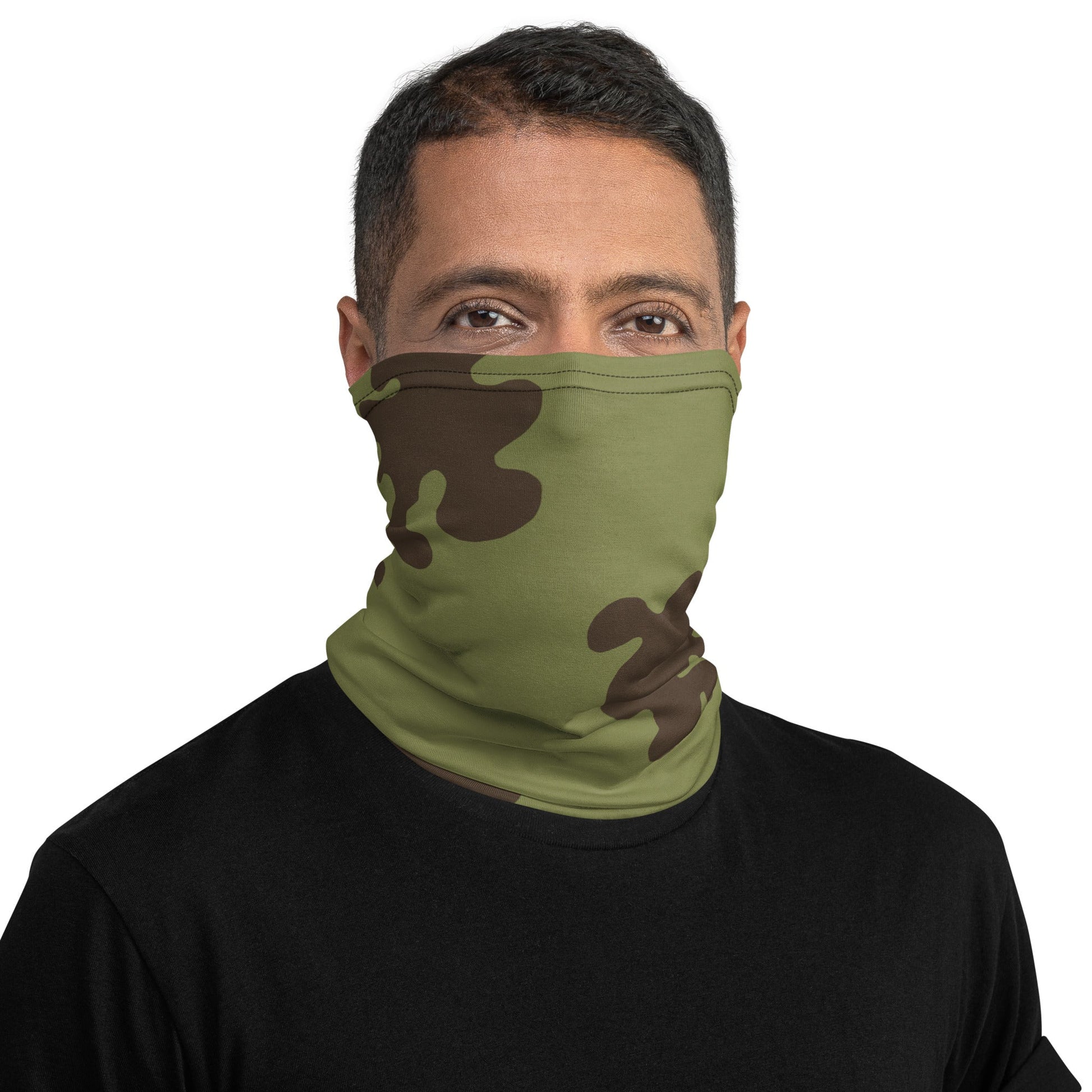 Russian Amoeba Green and Brown CAMO Neck Gaiter Gaiters