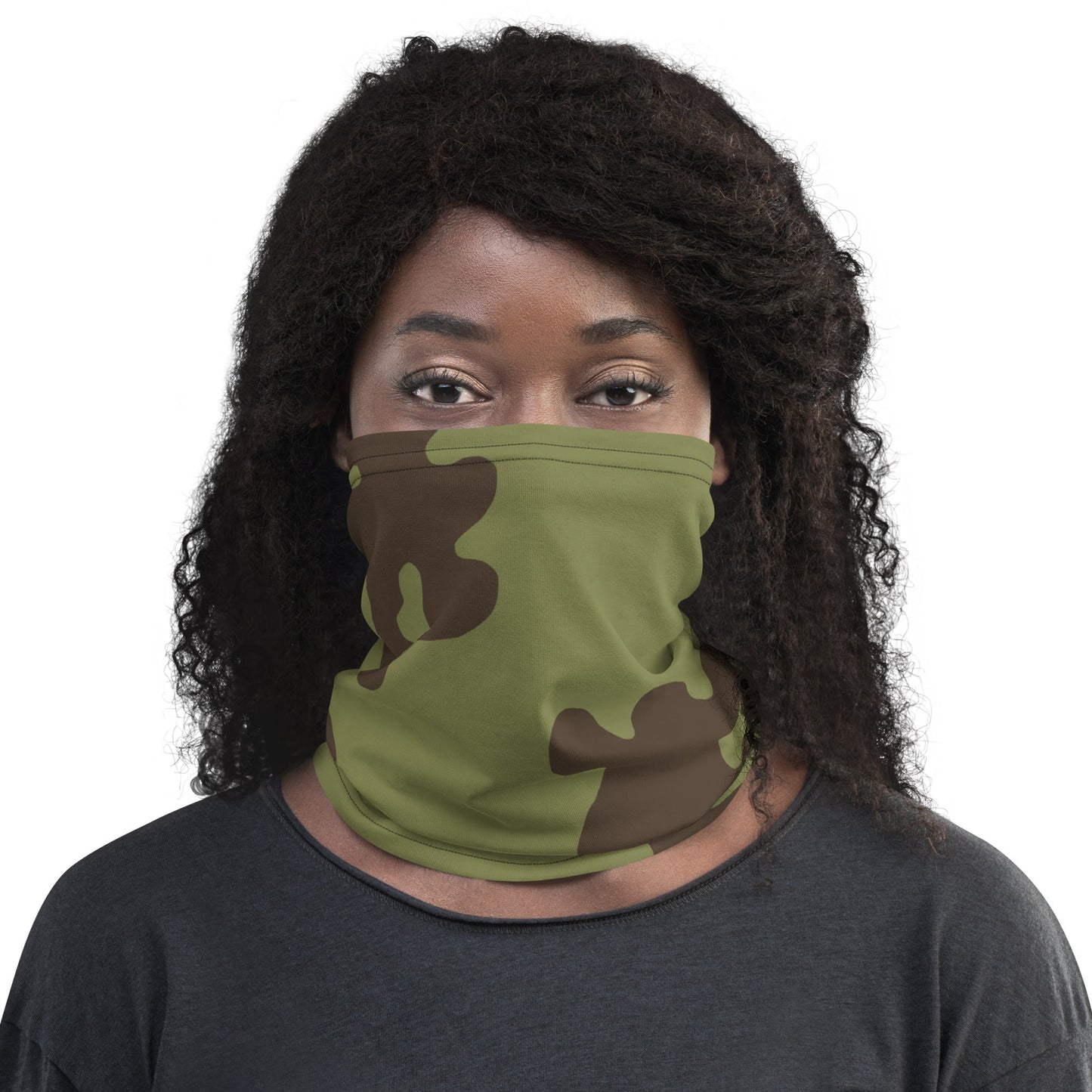Russian Amoeba Green and Brown CAMO Neck Gaiter Gaiters