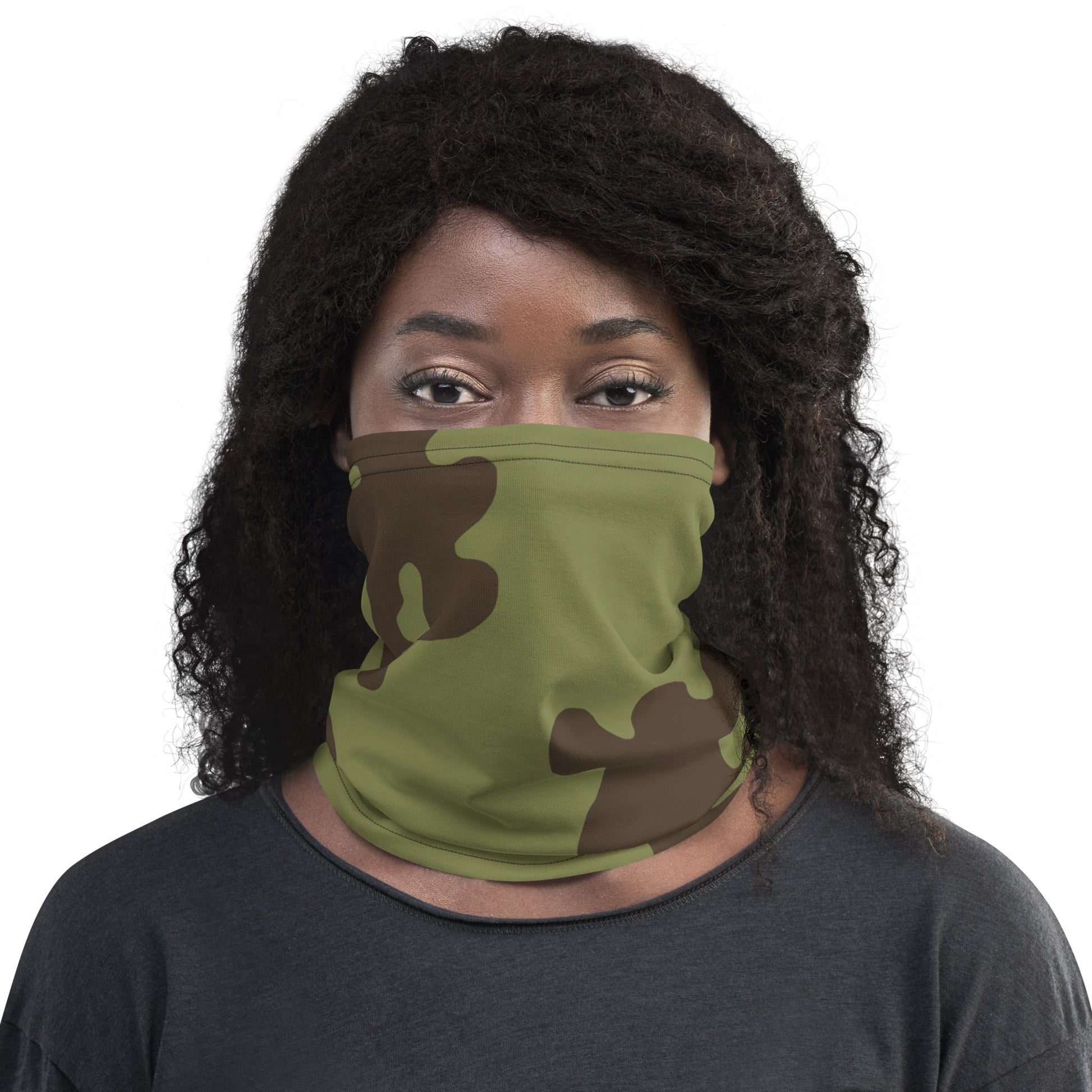 Russian Amoeba Green and Brown CAMO Neck Gaiter Gaiters