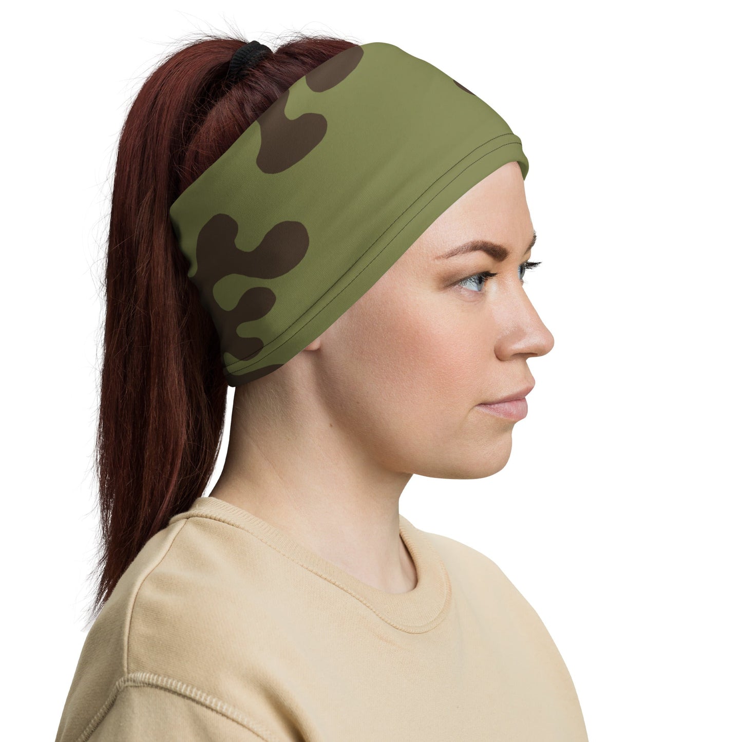 Russian Amoeba Green and Brown CAMO Neck Gaiter Gaiters